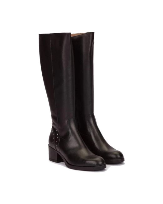 Wonders Heeled Boots in het Black
