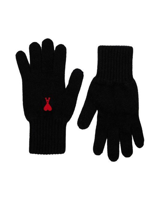 AMI Black Gloves for men