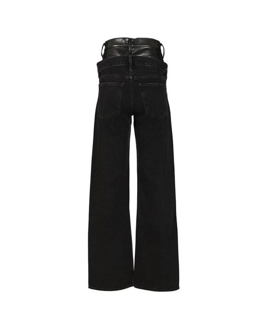 Agolde Black Wide Jeans