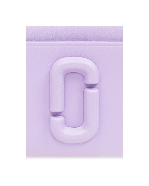 Marc Jacobs Purple Lederbrieftasche mit logo