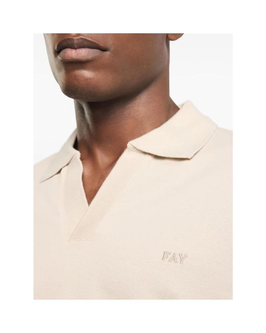Fay Natural Polo Shirts for men