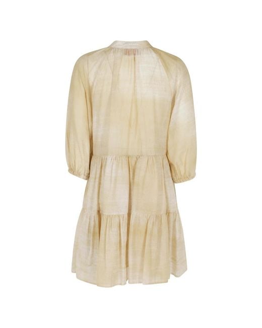 Ermanno Scervino Natural Short Dresses