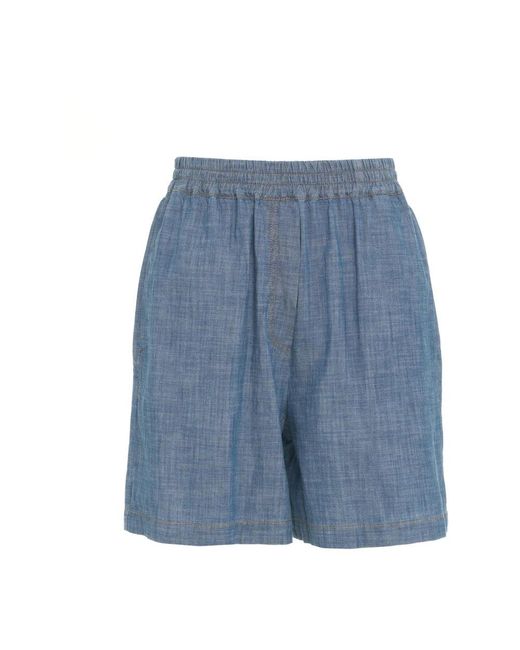 Semicouture Blue Casual Shorts
