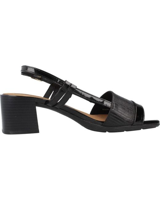 Geox Black Elegante high heel sandalen