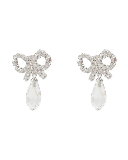 Self-Portrait White Earrings