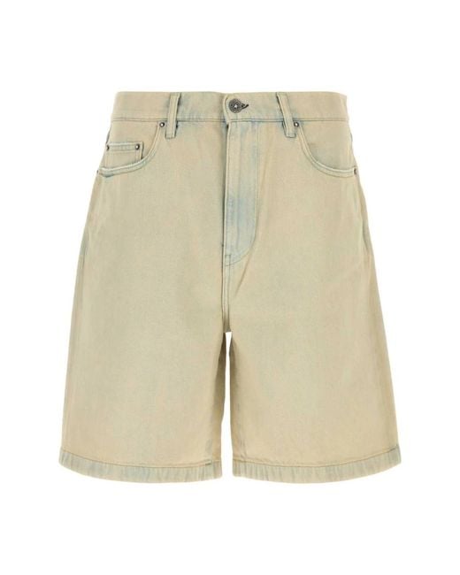 Golden Goose Deluxe Brand Natural Denim Shorts for men