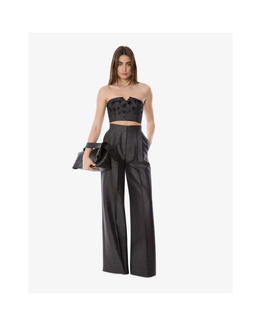 Alberta Ferretti Black Sleeveless Tops