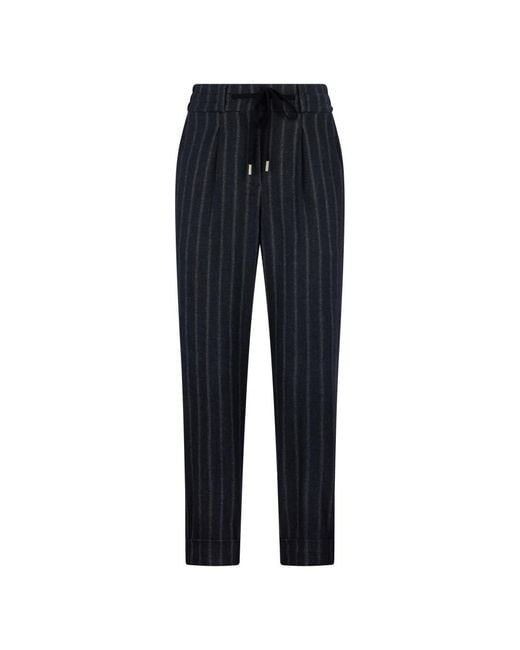 Peserico Blue Tapered Trousers