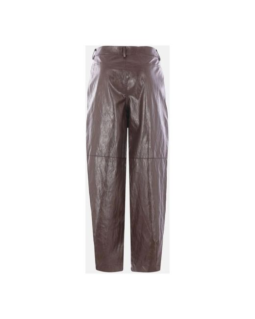 FEDERICA TOSI Brown Wide Trousers