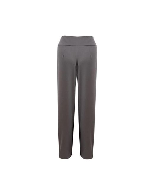 Lardini Gray Straight Trousers