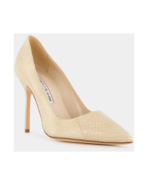 Manolo Blahnik White Pumps