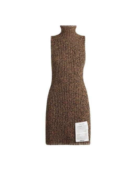 Ballantyne Brown Knitted Dresses