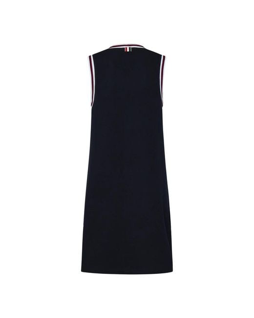 Thom Browne Blue Knitted Dresses