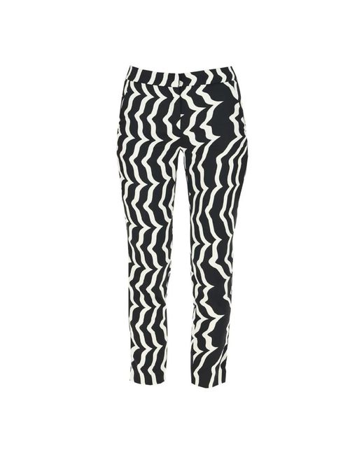Marella Black Slim-Fit Trousers