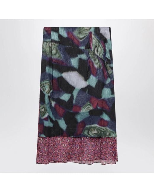 Dries Van Noten Gray Midi Skirts
