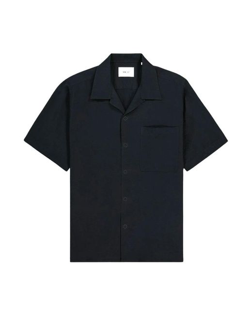 NN07 Black Short Sleeve Shirts for men