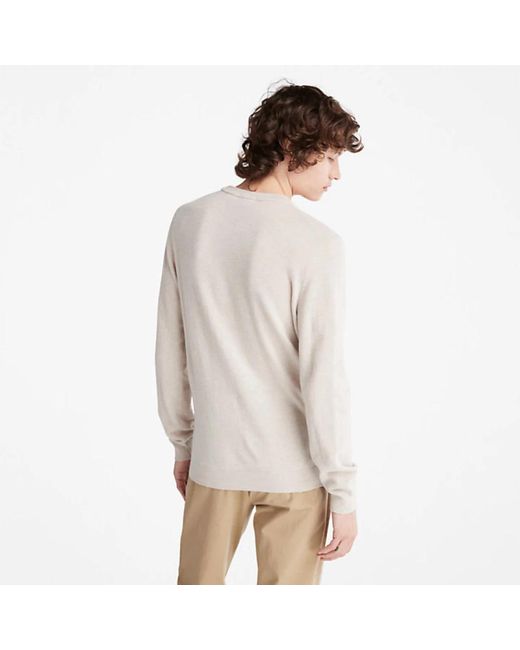 Timberland White Round-Neck Knitwear for men