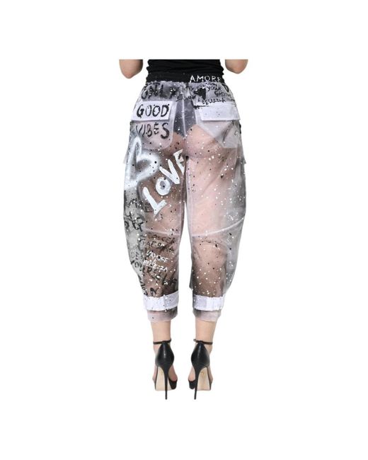 Dolce & Gabbana White Cropped Trousers