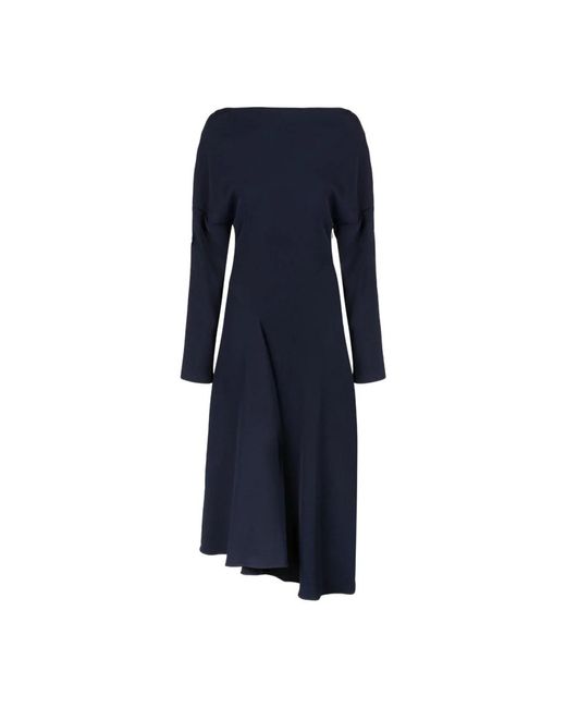 P.A.R.O.S.H. P.A.R.O..H. ,Kleedjes ,Blauw ,Blauwe Lange Jurk in het Blue