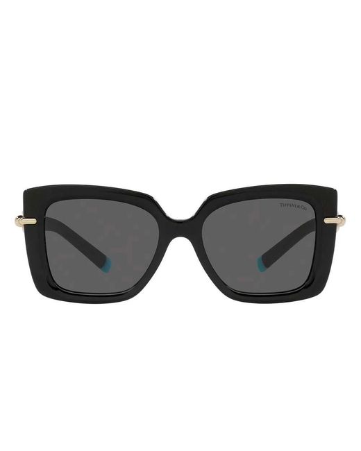 Tiffany & Co Black Schwarze/dunkelgraue sonnenbrille tf 4199,schwarz/grau getönte sonnenbrille,gelbe havana/braune sonnenbrille