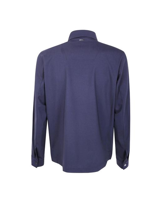 Herno Button-Up Hemdjacke in Blue für Herren