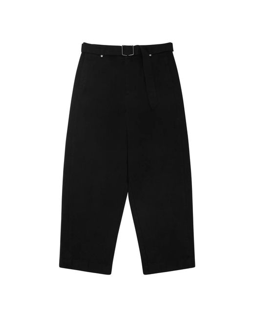 Wide Trousers Entire studios de color Black