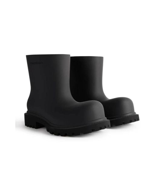 Balenciaga Black Rain Boots