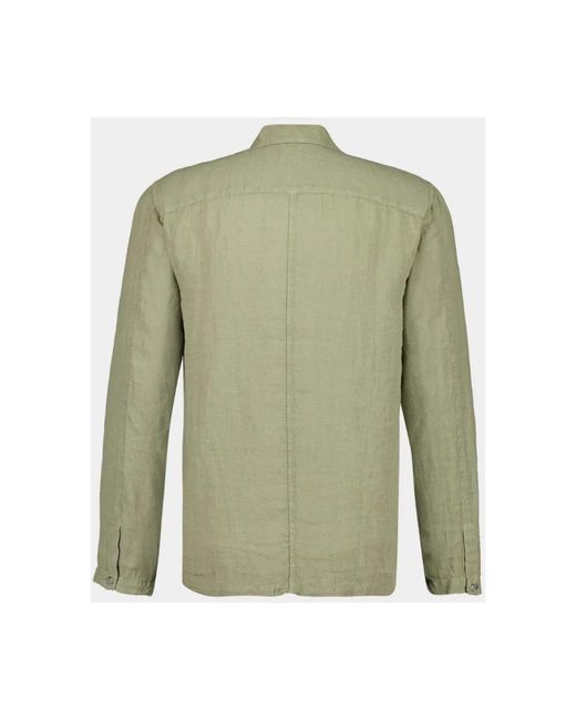 120% Lino Green Casual Shirts for men