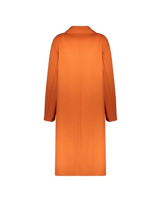 Herno Orange Single-Breasted Coats