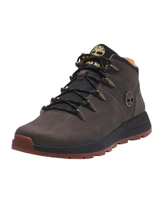 Timberland Black Lace-Up Boots for men
