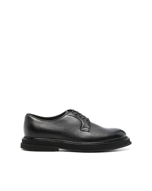 Doucal's Black Laced Shoes for men