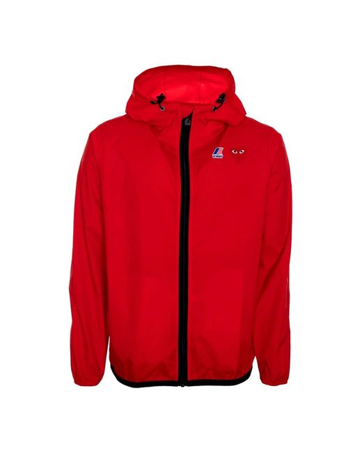COMME DES GARÇONS PLAY Red Rain Jackets for men