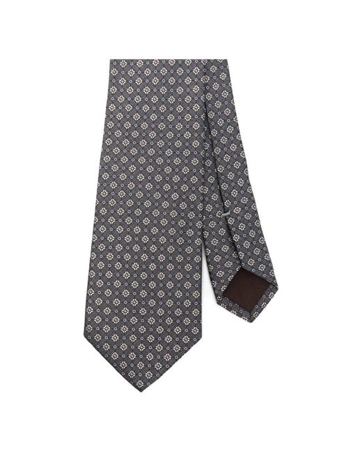 Canali Seidenkrawatte in Gray für Herren