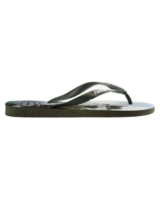 Havaianas Surfer Style Flip Flops in Black für Herren