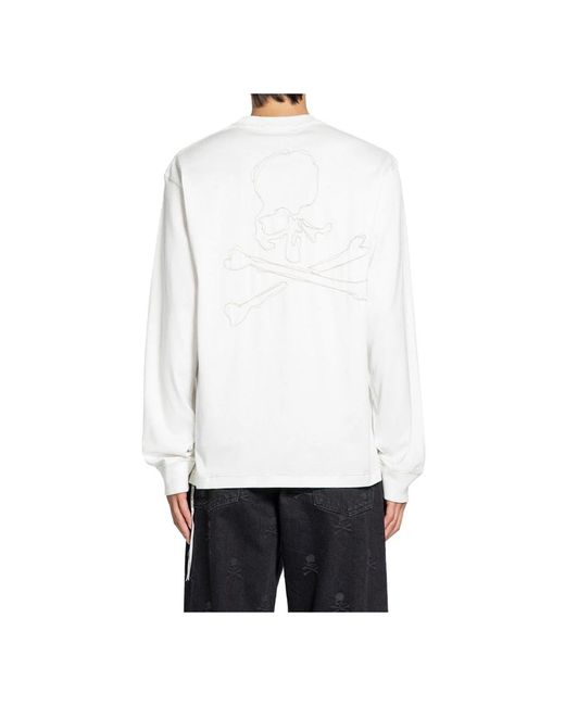 MASTERMIND WORLD White Long Sleeve T-Shirts for men