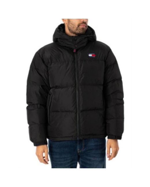Tommy Hilfiger Zwarte Jas, Tijdloos Design in het Black voor heren