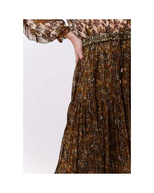 Louizon Maxi Skirts in het Brown