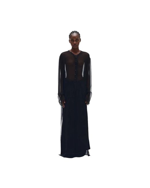 Ann Demeulemeester Black Maxi Dresses