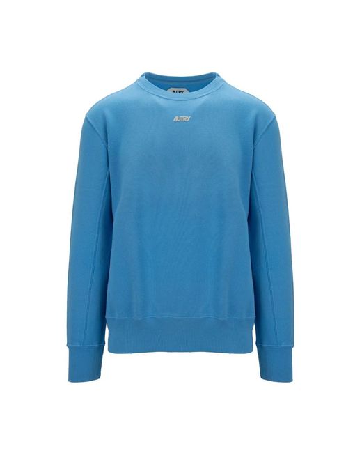 Autry Hoodies & Sweatvesten ,Blauw ,Katoen Pullover Sweater in het Blue voor heren