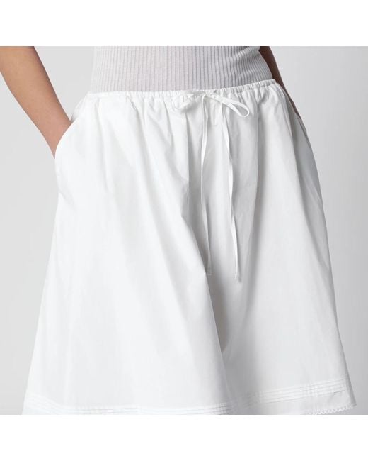 DUNST White Short Skirts