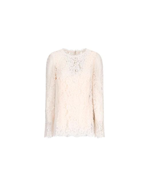 Dolce & Gabbana Natural Long Sleeve Tops