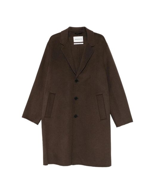 Single-Breasted Coats Amaranto pour homme en coloris Brown