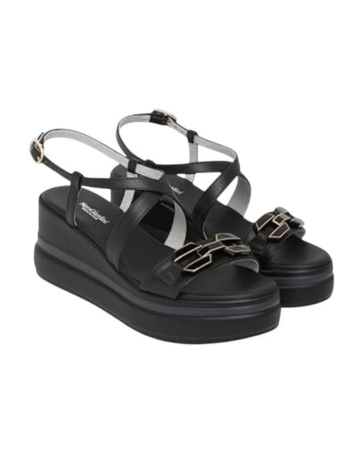 Nero Giardini Black Wedges