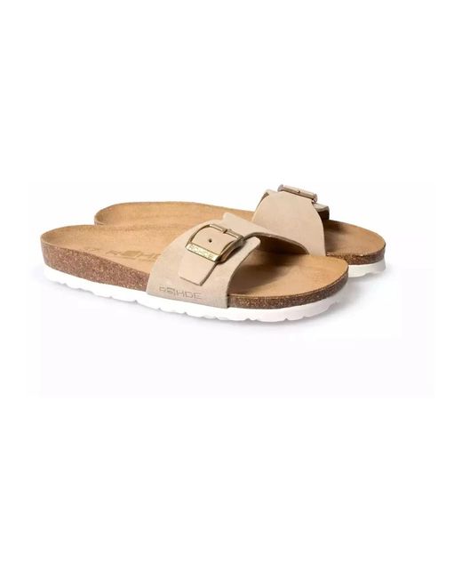 Rohde Schoenen ,Suède Sandal in het White