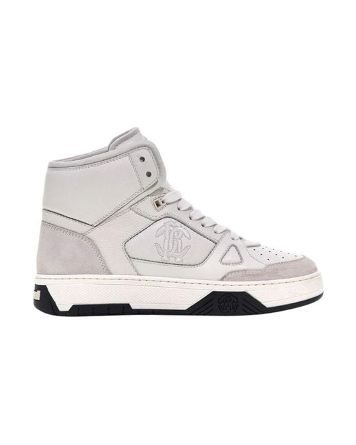 Roberto Cavalli White Weiße High-Top Sneakers Damen Italien