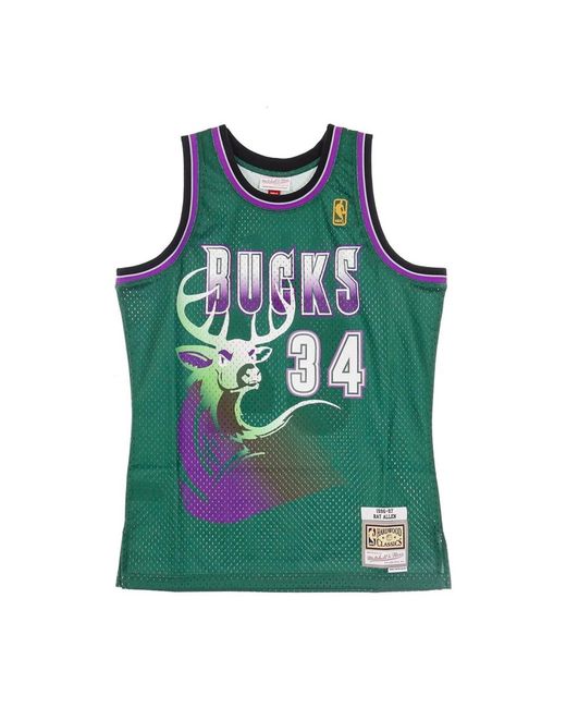 Mitchell & Ness Fitness ,Groen ,Polyester Nba Swingman Jersey Ray Allen 1996-97 in het Green voor heren