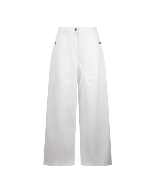 Etro White Wide Jeans