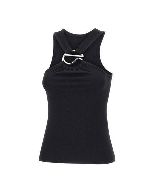 Coperni Black Sleeveless Tops