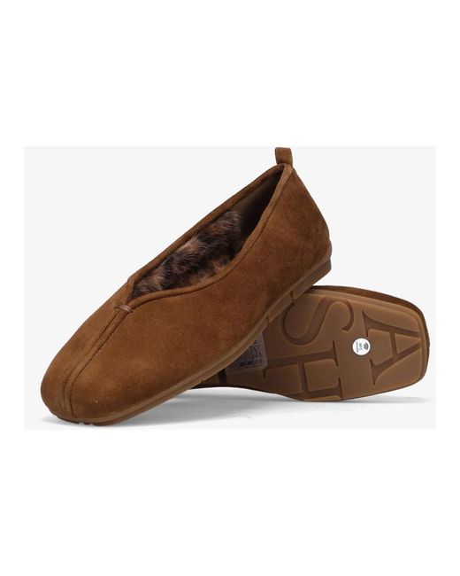 Ash Brown Ballerina Shoes