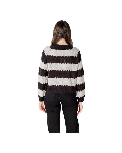 Jacqueline De Yong Black Round-Neck Knitwear